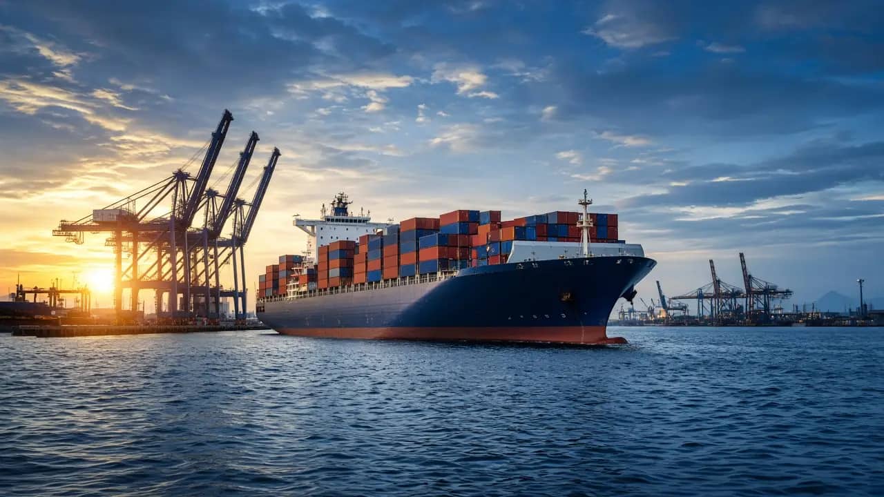 International shipping port
