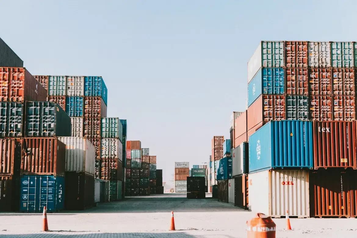 Export cargo operations team preparing an international shipment